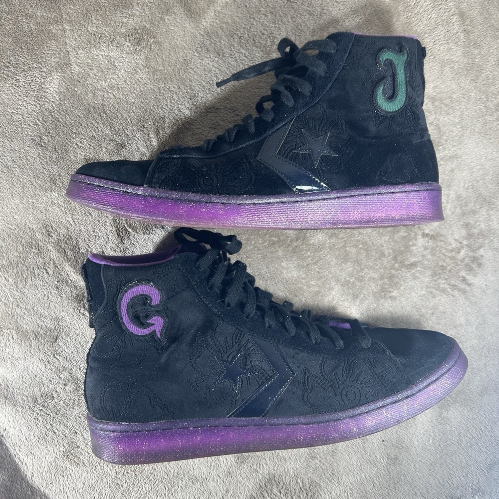 Size 11.5 - Joe Freshgoods x Converse Pro Leather High Black Purple